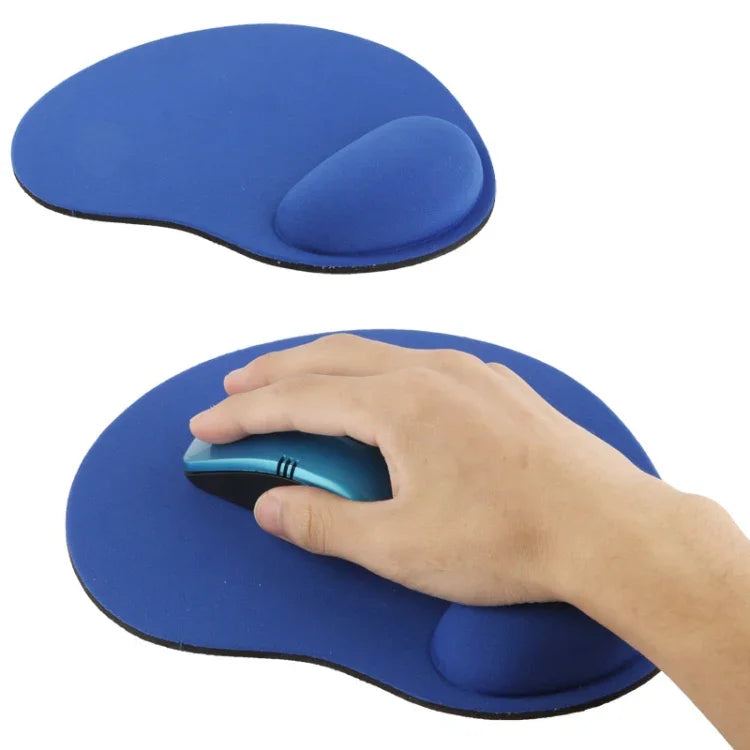 2 Peças de Tapete de Rato com Descanso de Pulso em Gel de Tecido, Gel de Tecido, Forma de Pé, Gel de Tecido Forma de Pé
