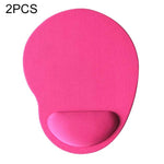 2 Peças de Tapete de Rato com Descanso de Pulso em Gel de Tecido, Gel de Tecido, Forma de Pé, Gel de Tecido Forma de Pé