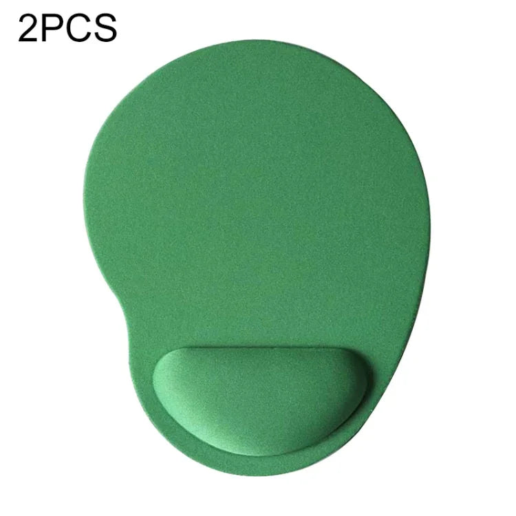 2 Peças de Tapete de Rato com Descanso de Pulso em Gel de Tecido, Gel de Tecido, Forma de Pé, Gel de Tecido Forma de Pé