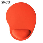 2 Peças de Tapete de Rato com Descanso de Pulso em Gel de Tecido, Gel de Tecido, Forma de Pé, Gel de Tecido Forma de Pé
