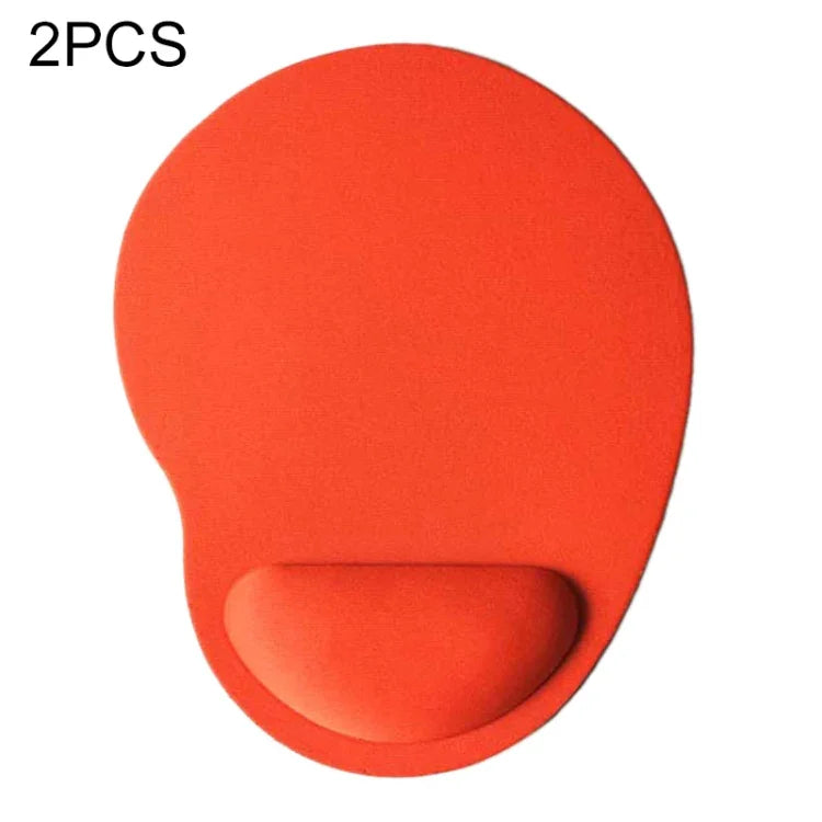 2 Peças de Tapete de Rato com Descanso de Pulso em Gel de Tecido, Gel de Tecido, Forma de Pé, Gel de Tecido Forma de Pé