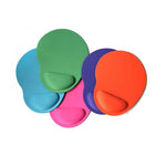 2 Peças de Tapete de Rato com Descanso de Pulso em Gel de Tecido, Gel de Tecido, Forma de Pé, Gel de Tecido Forma de Pé