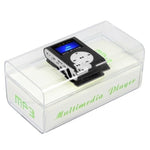 Leitor MP3 com Slot para Cartão TF / Micro SD, Ecrã LCD, Clipe Metálico, com Ecrã LCD