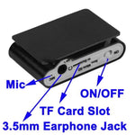 Leitor MP3 com Slot para Cartão TF / Micro SD, Ecrã LCD, Clipe Metálico, com Ecrã LCD