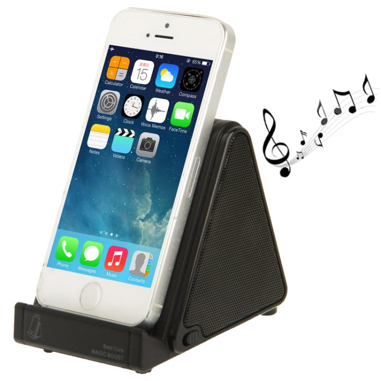 Suporte de altifalante de indução mágica sem fios para iPhone 5 & 5S & 5C / 4 & 4S (preto)