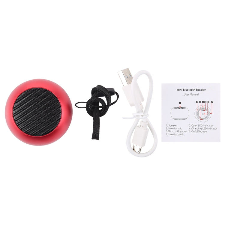 Coluna Bluetooth Sem Fios Mini Metal, Mãos Livres, Indicador LED