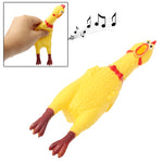 17cm Interesting Toy Stress-Relieved Screaming Hen Shrilling Chicken Relief Squeezed Gift, 17cm
