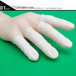 50pcs/bolsa Dedal Antiestático de Látex, 2x6cm