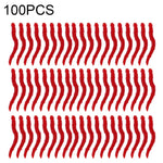 100 Unidades de Iscos de Pesca Artificial Minhocas de Silicone Macio