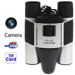 Binóculos Câmara Digital 5 em 1 10×25mm (Câmara Binóculos + Câmara de Vídeo + Câmara Digital + Webcam + Leitor de Cartão TF), Campo de Visão: 101m/1000m, Tamanho: 135 × 100 × 24mm, 10X25