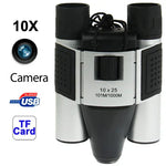 Binóculos Câmara Digital 5 em 1 10×25mm (Câmara Binóculos + Câmara de Vídeo + Câmara Digital + Webcam + Leitor de Cartão TF), Campo de Visão: 101m/1000m, Tamanho: 135 × 100 × 24mm, 10X25