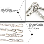 M7 Stainless Steel Carabiner Spring Hook Multi-tool Mountaineering Buckle Lock Camping Hook Rope, Inner Diameter: 6.84mm, M7