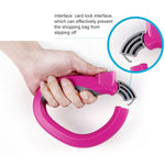 Porta Sacos de Compras com Pegador One Trip Grip, Fácil de Transportar (Entrega de Cor Aleatória)