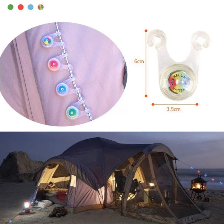 Luz LED Portátil Resistente à Água para Tenda de Campismo Exterior, Luz Suspensa, Entrega com Cor Aleatória