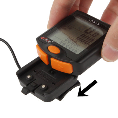 LCD Electronic Bicycle Speedometer , YT-813