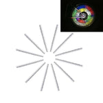 OQSPORT 12 PCS Refletores para Raios de Roda de Bicicleta Clipe de Montagem Reflector Tira de Luz de Aviso