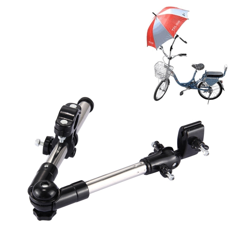 Suporte Dobrável Ajustável Universal em Aço Inoxidável para Guarda-chuva de Ciclismo, Suporte de Montagem com Ângulo Ajustável para Bicicleta e Motociclo