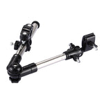 Suporte Dobrável Ajustável Universal em Aço Inoxidável para Guarda-chuva de Ciclismo, Suporte de Montagem com Ângulo Ajustável para Bicicleta e Motociclo