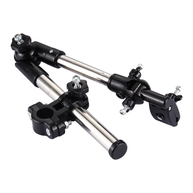 Suporte Dobrável Ajustável Universal em Aço Inoxidável para Guarda-chuva de Ciclismo, Suporte de Montagem com Ângulo Ajustável para Bicicleta e Motociclo