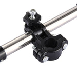 Suporte Dobrável Ajustável Universal em Aço Inoxidável para Guarda-chuva de Ciclismo, Suporte de Montagem com Ângulo Ajustável para Bicicleta e Motociclo