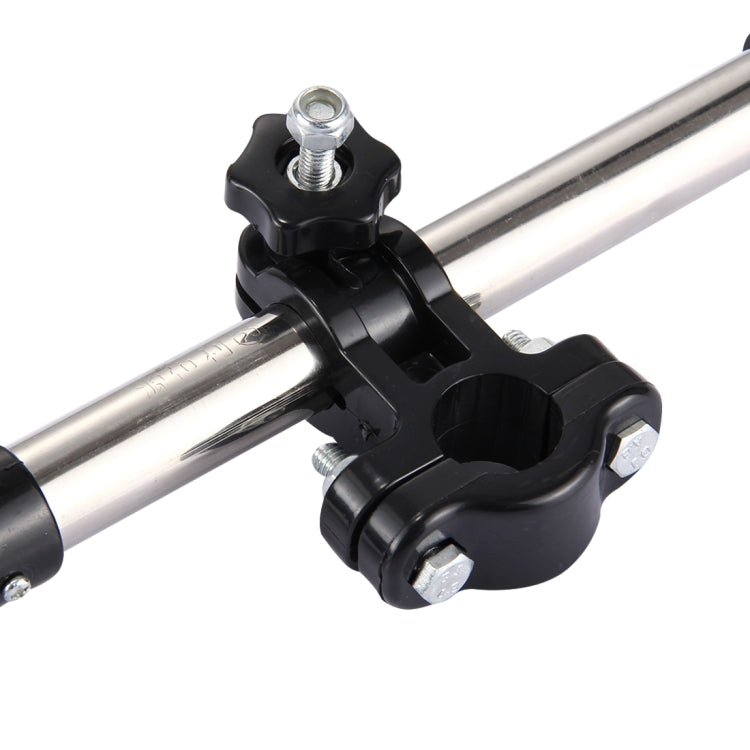 Suporte Dobrável Ajustável Universal em Aço Inoxidável para Guarda-chuva de Ciclismo, Suporte de Montagem com Ângulo Ajustável para Bicicleta e Motociclo