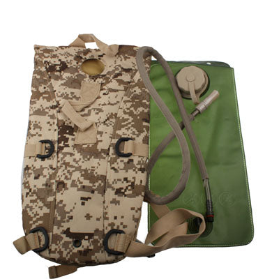 Mochila com Saco de Água em Nylon Duffle 2,5L com Tubo / Saco de Água, 2,5L