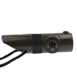 7 em 1 (Apito de Sobrevivência / Bússola / Termómetro / Luz LED / Lupa / Retrorefletor / Fio), Apito de Sobrevivência 7 em 1