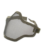 Máscara de Proteção Meio Rosto Estilo Rede com Alça Elástica, Máscara Estilo Rede (Verde Exército), Máscara Meio Rosto Estilo Rede (Preto), Máscara Estilo Rede (Castanho)