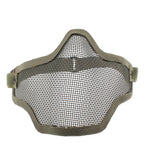 Máscara de Proteção Meio Rosto Estilo Rede com Alça Elástica, Máscara Estilo Rede (Verde Exército), Máscara Meio Rosto Estilo Rede (Preto), Máscara Estilo Rede (Castanho)