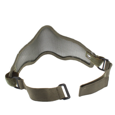 Máscara de Proteção Meio Rosto Estilo Rede com Alça Elástica, Máscara Estilo Rede (Verde Exército), Máscara Meio Rosto Estilo Rede (Preto), Máscara Estilo Rede (Castanho)