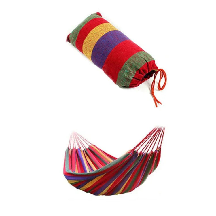 Rede de Campismo em Lona Exterior de Tira Única, Tamanho: 185cm x 80cm (Vermelho), 260cm x 100cm (Azul)
