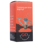 Fogão a Gás Ultra Mini Portátil em Aço Inoxidável para Campismo WH-S001, WH-S001