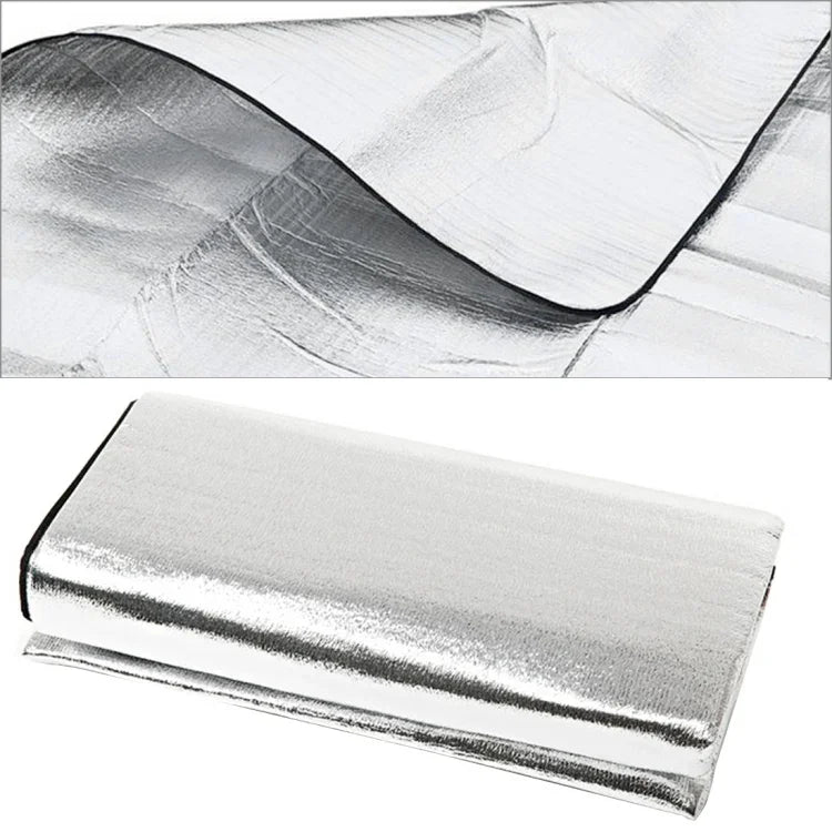 Colchão de Humidade Duplo em Alumínio com Espessura de 7mm / Colchão de Dormir para Campismo, Tamanho: 200cm x 200cm, Filme de Alumínio 200cm x 200cm