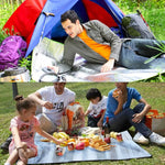 Colchão de Humidade Duplo em Alumínio com Espessura de 7mm / Colchão de Dormir para Campismo, Tamanho: 200cm x 200cm, Filme de Alumínio 200cm x 200cm