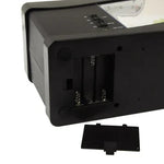 Aquário de Secretária USB Mini Tanque de Peixes com Água Corrente e 6 Luzes LED, Ecrã LCD com Relógio, Calendário, Hora e Alarme (Capacidade para 1,5 Quartos de Água)