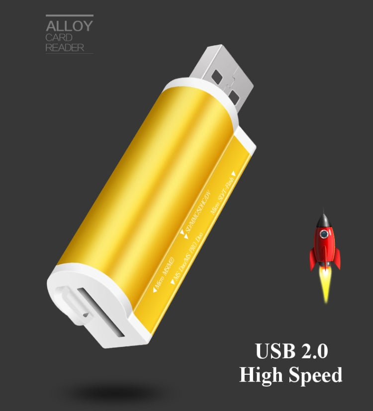 2 unidades leitor de cartões de memória multi tudo em 1 USB 2.0 Mini SD SDHC TF M2 MMC MS PRO DUO