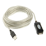 Cabo de extensão USB 2.0, Comprimento: 5M, Cabo de extensão, Comprimento: 5m