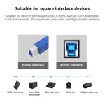 Cabo de extensão / transferência de dados USB 3.0 A macho para B macho para impressora, Comprimento: 5m, Comprimento: 1,5m