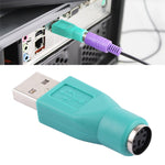 Adaptador USB A macho para mini DIN6 fêmea (PS/2 para USB), PS/2 fêmea para USB macho