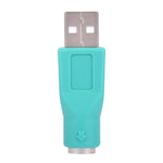 Adaptador USB A macho para mini DIN6 fêmea (PS/2 para USB), PS/2 fêmea para USB macho