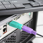 Adaptador USB A macho para mini DIN6 fêmea (PS/2 para USB), PS/2 fêmea para USB macho