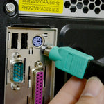 Adaptador USB A fêmea para mini DIN6 macho (USB para PS/2), USB fêmea para PS/2 macho