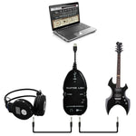 Cabo USB Interface Guitar Link para PC / MAC Gravação, Cabo USB Interface Guitar Link (Preto), Cabo USB Interface Guitar Link (Branco)