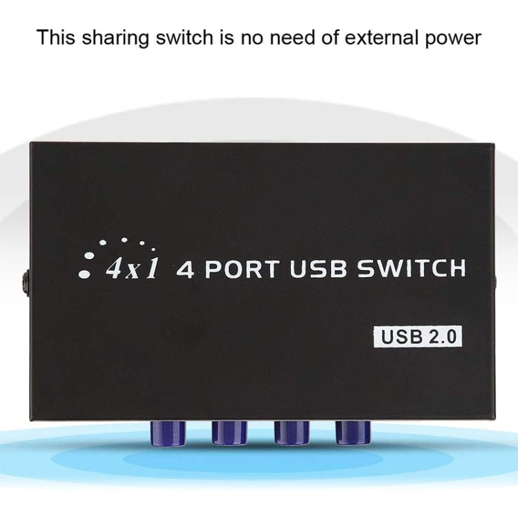 FENGJIE FJ-IA4B-C Caixa de comutador de partilha de tecla USB 2.0 de alta velocidade com 4 portas para PC, computador, scanner, impressora, FENGJIE FJ-IA4B-C