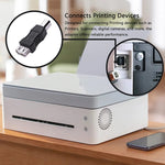 Conector adaptador USB 2.0 A fêmea para B macho AF para BM para impressora