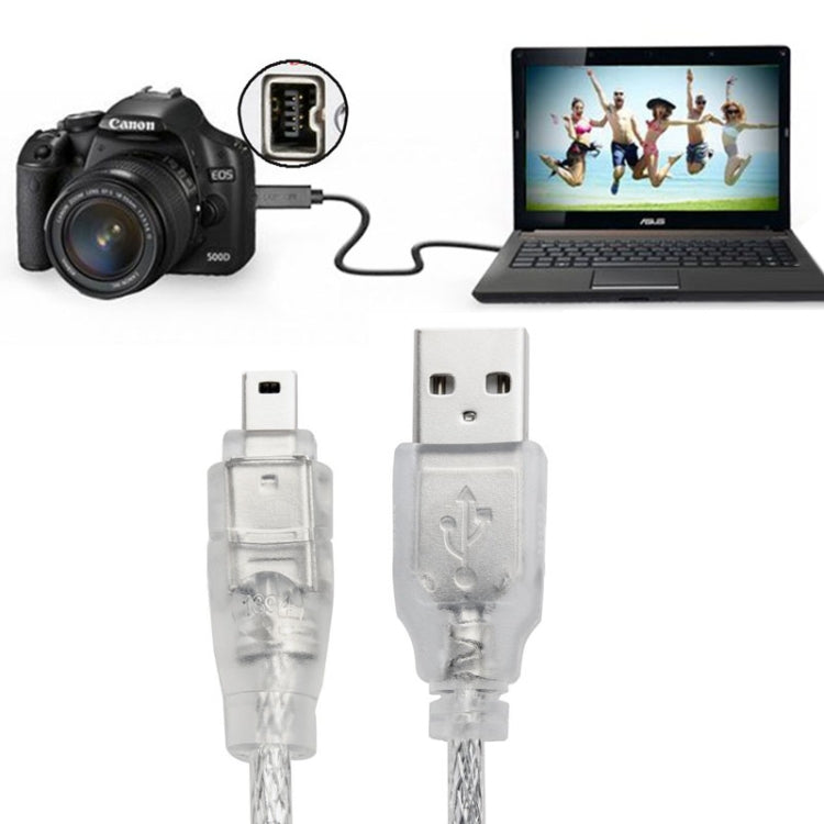Cabo USB 2.0 Macho para Firewire IEEE 1394 4 Pinos Macho iLink, Comprimento: 1,2m, USB AM para 4 Pinos (1,5m)