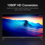 Cabo de Conversão de Vídeo HDMI para VGA + Saída de Áudio 26cm com Cabo de Áudio 3,5mm, Suporta Full HD 1080P, Comprimento: 26cm