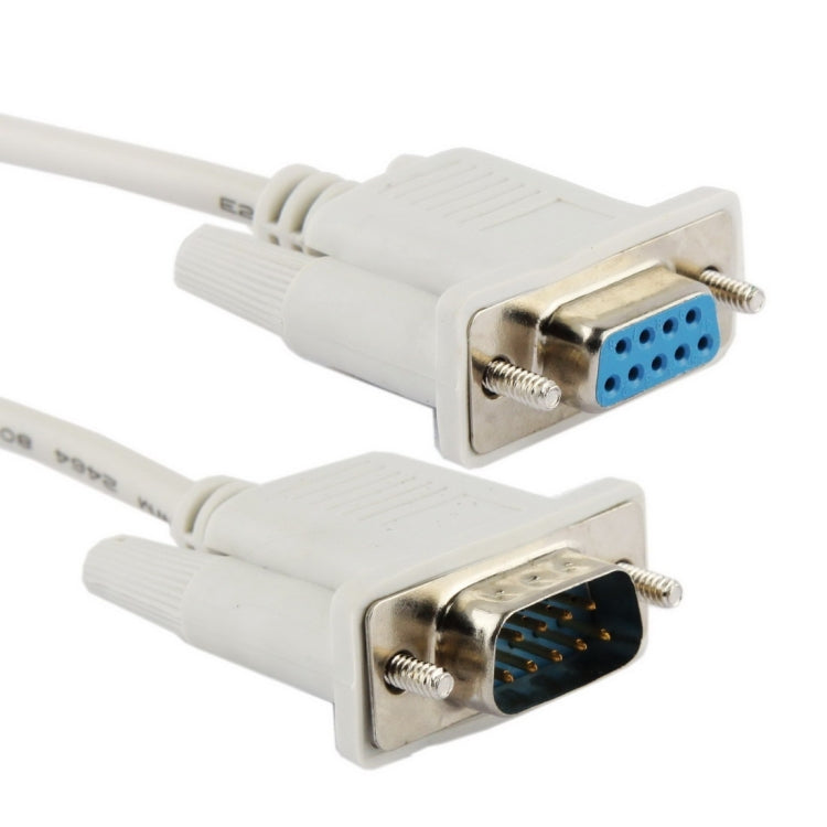 Cabo de Extensão Serial DB9 Macho para Fêmea RS232 9 Pinos, Comprimento: 1,5m, RS232 Macho para Macho