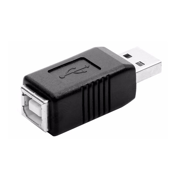 Adaptador Conversor USB 2.0 AM para BF para Impressora, USB 2.0 AM (Preto)