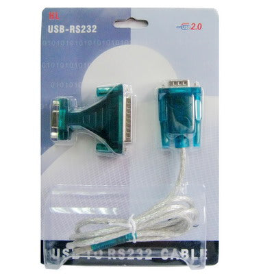 Cabo USB para RS232 9 Pinos Macho & Adaptador RS232 9P Fêmea para RS232 25 Pinos Macho com Chip Único, USB para RS232 com Chip Único